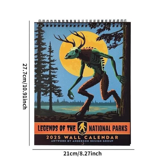 2025 Wall Calendar: Legends Of The National Parks Wall Calendar - Picture 3 of 3
